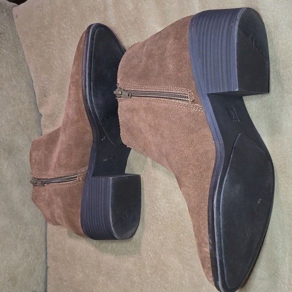 White Mountain Women Havana Suede Leather Beaded Fringe  Bootie  Size 9M - Picture 6 of 10